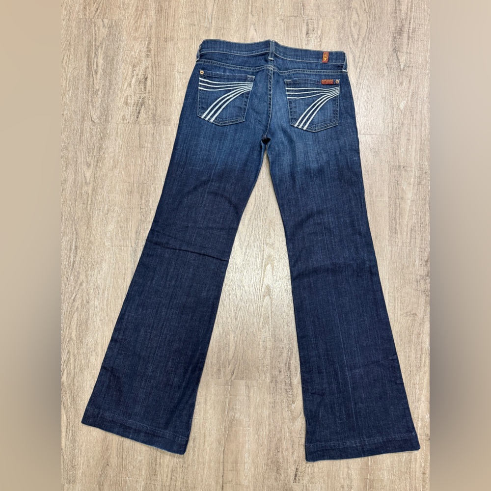 7 For All Mankind Dark Blue Flare Jeans